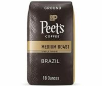 Peets Coffee Single Origin Brazil Medium Roast Ground Coffee