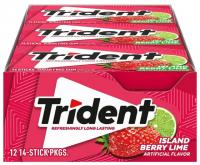 Trident Gum Island Berry Lime 12 Pack