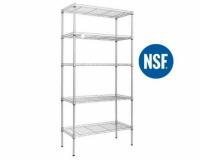 Ktaxon 5-Tier Wire Shelving Unit Storage Rack