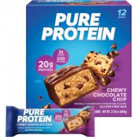 Pure Protein Chewy Chocolate Chip Bars 12 Pack