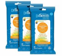 Dr Browns Healthy Nose and Face Wipes 3 Pack