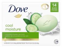 Dove Cucumber and Green Tea Skin Care Beauty Bar 14 Pack
