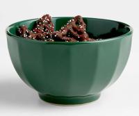 Crate and Barrel Cafe Green Cereal Bowl