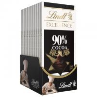 Lindt Excellence Cocoa Dark Chocolate Bar 12 Pack