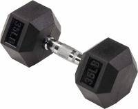 Signature Fitness 35lbs Rubber Encased Hex Dumbbell