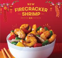 Panda Express Small Firecracker Shrimp Entree with 2-Item Plate Purchase