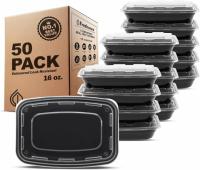 Freshware Meal Prep Containers 1 Compartment with Lids 50 Pack