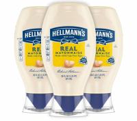 Hellmanns Real Mayonnaise Squeeze Bottle 3 Pack