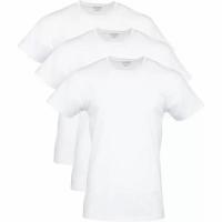 Gildan Mens Cotton Stretch Crew T-Shirts 3 Pack