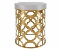 Hampton Bay 19in Metal Garden Stool