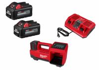 Milwaukee M18 18V Cordless Tire Inflator with Batteries