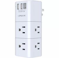 6-Outlet Power Outlet Extender with 1800 Surge Protection