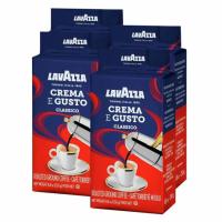 Lavazza Espresso Dark Roast Ground Coffee Crema E Gusto Ground 4 Pack
