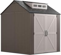 Rubbermaid Large Resin Outdoor Storage Shed With Floor