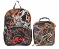 Universal Jurassic World Kids 17in Backpack with Lunch Bag
