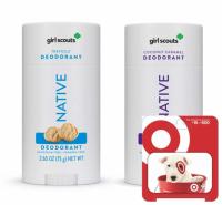 2 Native Limited Edition Girl Scout Cookie Deodorants with Gift Card