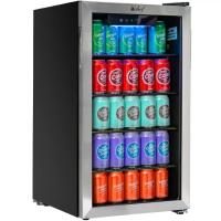 Deco Chef 118-Can Mini Fridge with Glass Door