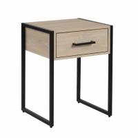 Mainstays 1-Drawer Industrial Bedroom Nightstand