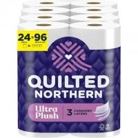 Quilted Northern Ultra Plush 3-Ply Toilet Paper Mega Rolls 24 Pack