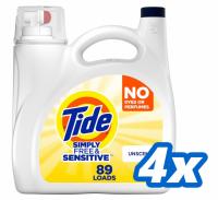 Tide Simply Liquid Laundry Detergent 117oz 4 Pack