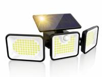 Nexpure 180 LED Solar Outdoor Motion Sensor Flood Light