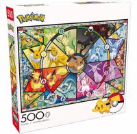 Pokemon Eevees Stained Glass Buffalo Games Jigsaw Puzzle