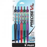 Precise V5 RT Deco Refillable Liquid Ink Rolling Ball Pens 5 Pack