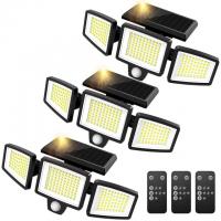 Motion Sensor Solar Flood Outdoor Lights 3 Pack