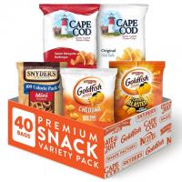 Goldfish Crackers and Snyders of Hanover Pretzels and Chips 40 Pack