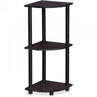 Furinno Turn-N-Tube 3-Tier Corner Display Rack Multipurpose Shelving Unit