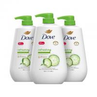 Dove Body Wash with Pump Cucumber and Green Tea 3 Pack