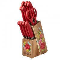 The Pioneer Woman Sweet Rose 11-Piece Stainless Steel Knife Set