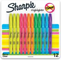 Sharpie Pocket Style Highlighters Assorted 12 Pack