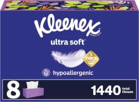 Kleenex Ultra Soft Facial Tissues 8 Flat Boxes