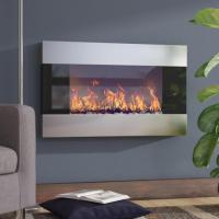 Wrought Studio Allmar Wall Mount Electric Fireplace with Remote