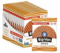 Rip Van Wafels Dutch Caramel and Vanilla Stroopwafels 12 Pack