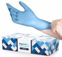 Blue Nitrile Disposable Gloves Medium Size 100-Pack