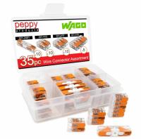 WAGO 221 Lever Nuts 35pc Compact Splicing Wire Connector Assortment