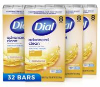 Dial Antibacterial Advanced Clean Gold Deodorant Bar Soap 32 Pack