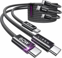 Lisen 60W USB-C to USB-C Cable 3 Pack