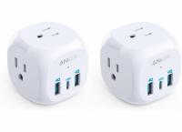 Anker USB C 321 Outlet Extender with 3 Outlets 2 Pack