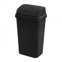 Sterilite Plastic Swing Top Kitchen Trash Can