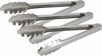 Winco Coiled Spring Stainless Steel Tongs 3 Pack