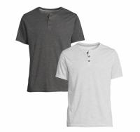 George 2-Pack Henley Tee with Short Sleeves