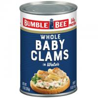 Bumble Bee Whole Baby Canned Clams in Water