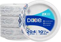 Dixie Large Disposable Paper Plates 204 Pack