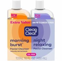 Clean and Clear 2-Pack Oil-Free Facial Cleansers