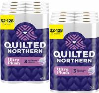 64 Quilted Northern Toilet Paper Rolls + GC