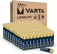 Varta Alkaline AA or AAA Longlife Batteries 100 Pack