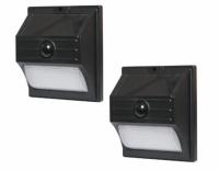 Mainstays Solar Powered Wall Outdoor LED 2 Pack